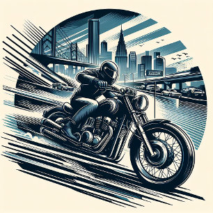 Motorcycle Motorbike Motorcross Sport Neck Tie