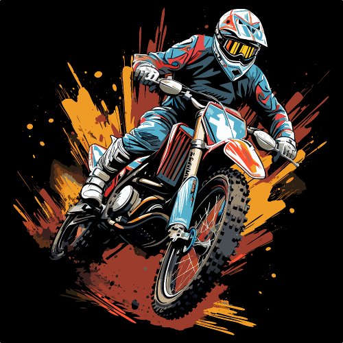 Motorcycle Motorbike Motorcross Sport Neck Tie