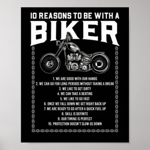 Motorcycle Motorbike Ten Reasons To Be With A Poster