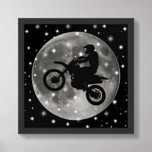 Motorcycle Motorcross Dirt Bike  Framed Art