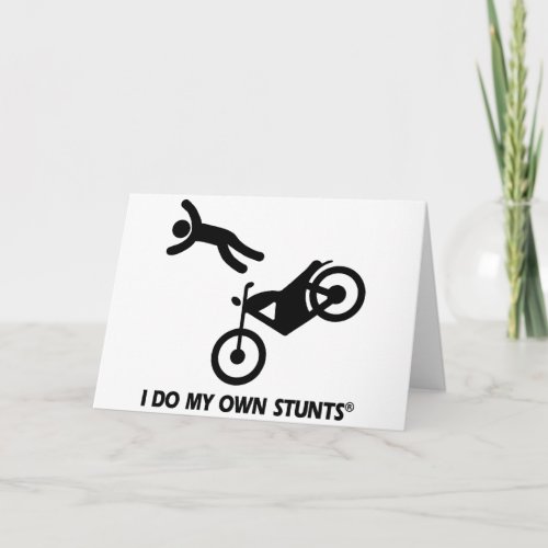 Motorcycle My Own Stunts Card