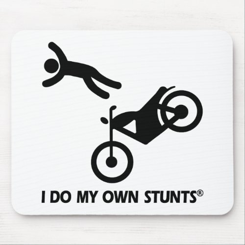 Motorcycle My Own Stunts Mouse Pad