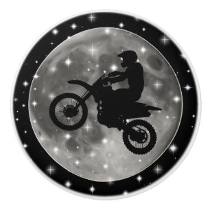Motorcycle on the Moon Ceramic Knob