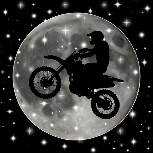 Motorcycle on the Moon Motorcross Sport Neck Tie