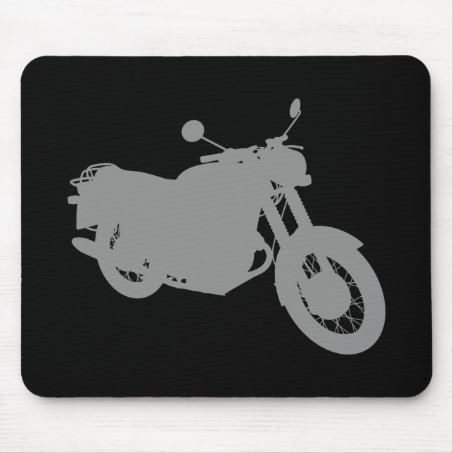 Motorcycle: Outline Profile: Mouse Pad (Front)