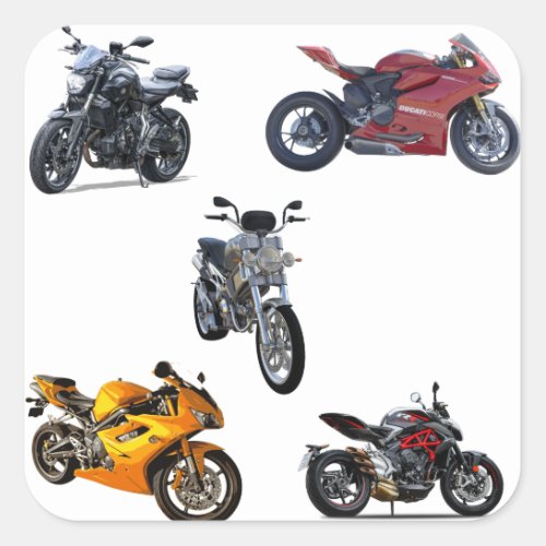 Motorcycle pack square sticker