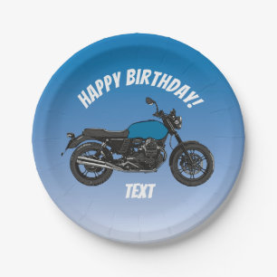 Motorcycle Paper Plates
