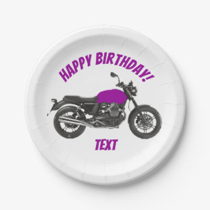 Motorcycle Paper Plates