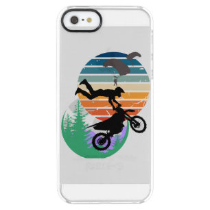 Motorcycle, parachutes, and the outdoors clear iPhone SE/5/5s case