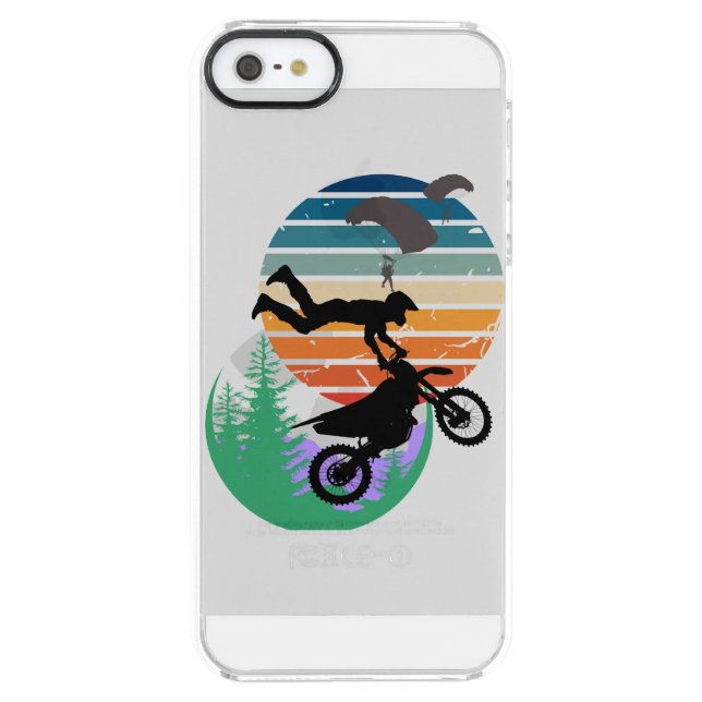 Motorcycle, parachutes, and the outdoors uncommon iPhone case (Back)