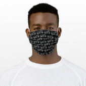 Motorcycle Pattern Cool Bike Men Cloth Face Mask (Worn)