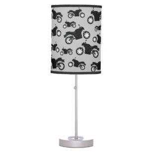 Motorcycle Pattern Table Lamp