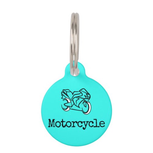 Motorcycle Pet ID Tag