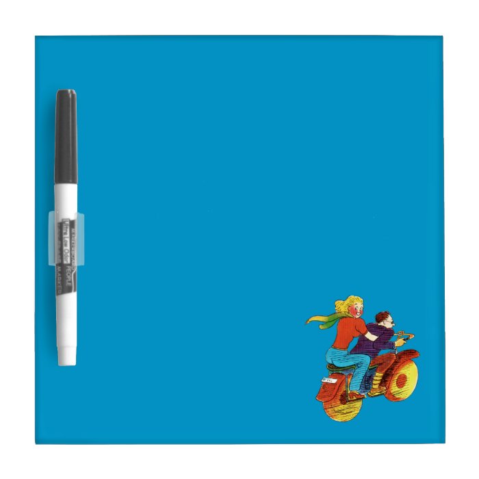 Motorcycle Pin Up Dry Erase Whiteboards