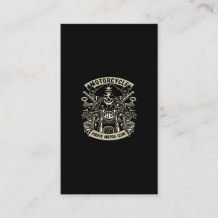 motorcycle pirate motor club business card