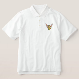 Motorcycle Police Logo Embroidered Polo Shirt