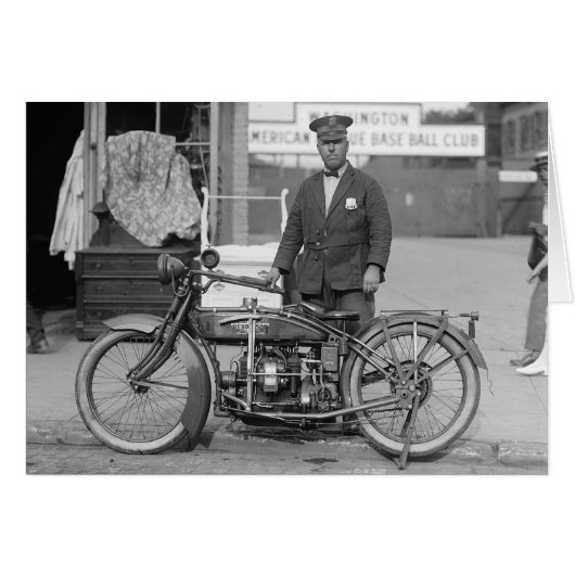 Motorcycle Police Officer, 1924 (Front Horizontal)