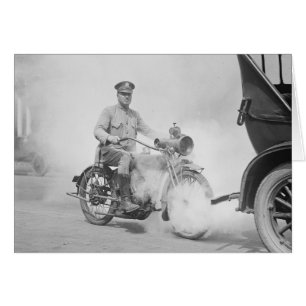 Motorcycle Policeman on Duty, 1923 Cards