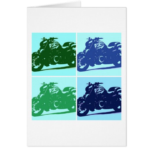Motorcycle Pop Art Cards (Front)