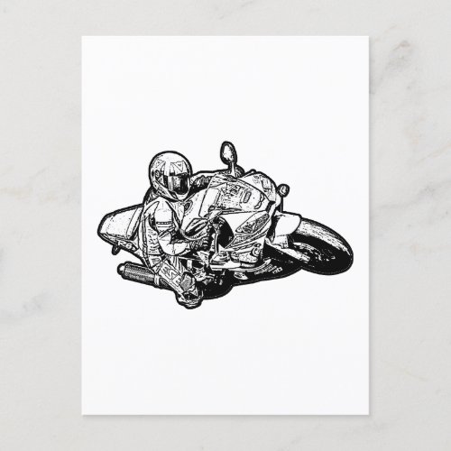 Motorcycle   postcard