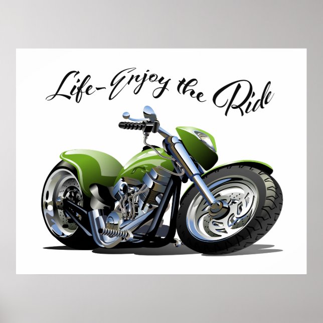 Motorcycle Poster - Enjoy the Ride (Front)
