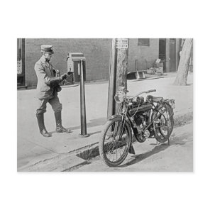 Motorcycle Postman, 1909 Postcard