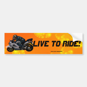 Motorcycle Power Biker Transport Gift Bumper Sticker