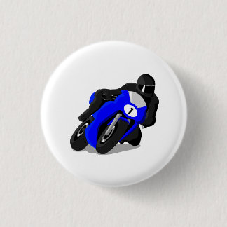 Motorcycle Racer Pinback Button