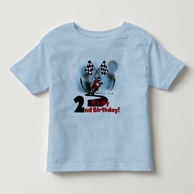Motorcycle Racing 2nd Birthday Tshirts and Gifts (Front)