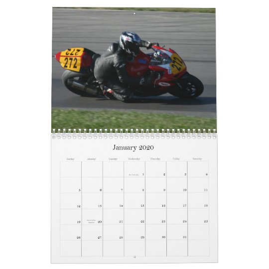 Motorcycle Racing Calendar | Zazzle.com