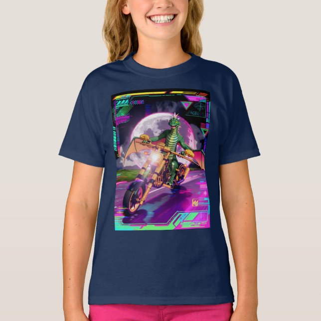 Motorcycle Racing Dragon T-Shirt (Front)