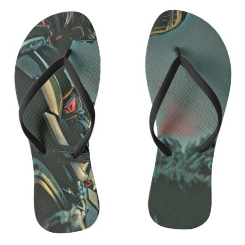 motorcycle racing lover gift flip flops