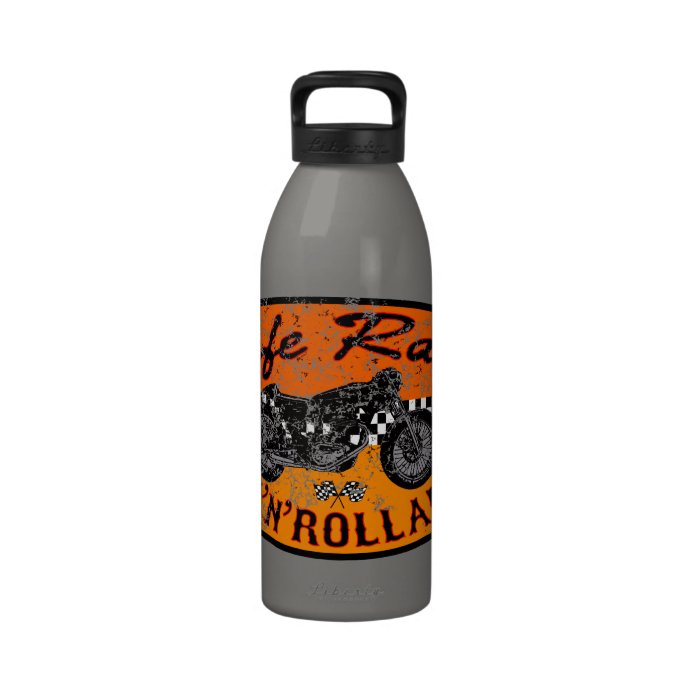 Motorcycle racing water bottle