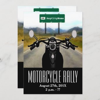 Motorcycle Rally Invitation | Zazzle