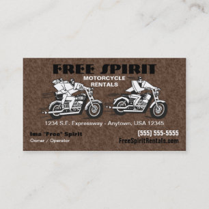 Motorcycle Rentals Business Card