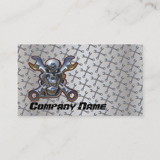 Motorcycle Repair  Business Card (Front)