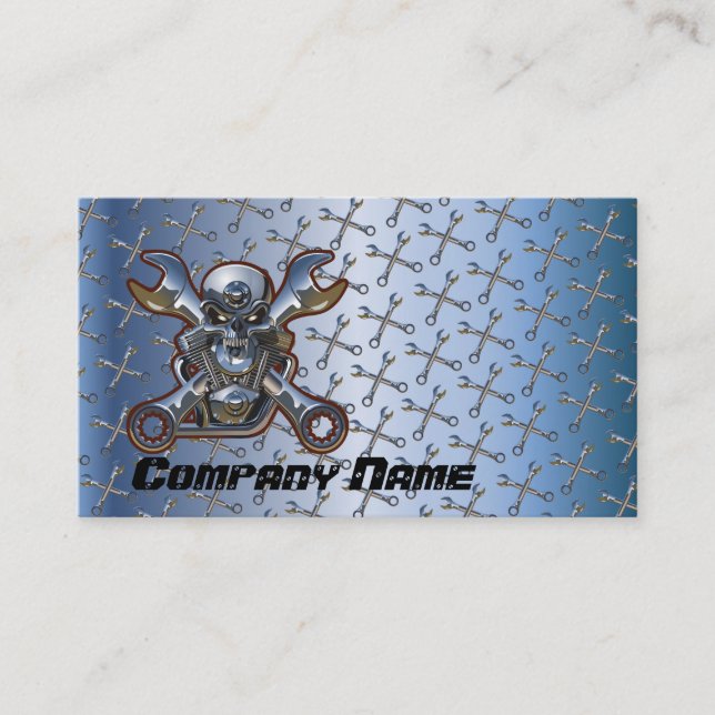Motorcycle Repair  Business Card (Front)