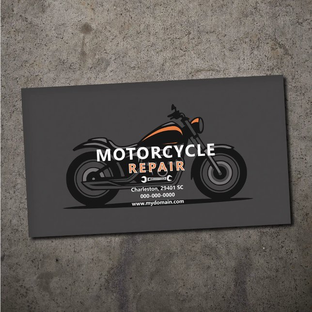 Motorcycle Repair Business Card (Motorcycle Repair Business Card)