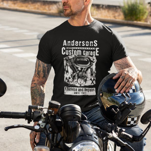Motorcycle Repair Custom Garage T-Shirt