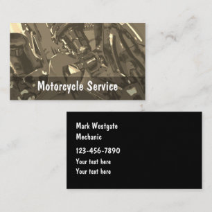 Motorcycle Repair Mechanic Business Card