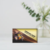 Motorcycle Repair Service Yellow Business Card | Zazzle