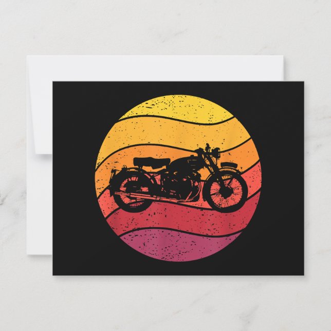 Motorcycle Retro Style Vintage (Front)