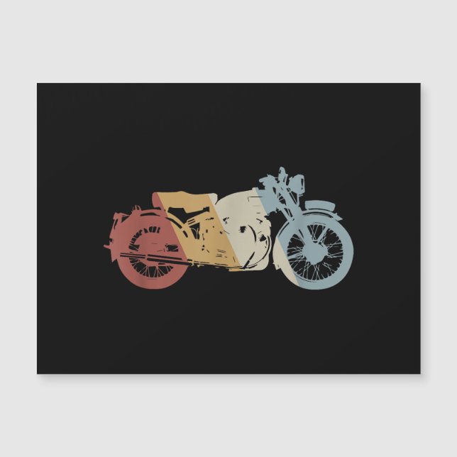 Motorcycle Retro Style Vintage (Front)