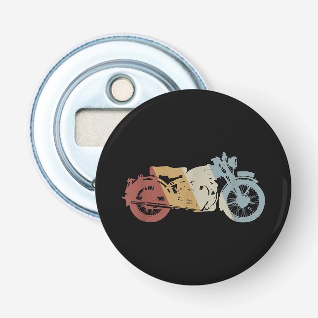 Motorcycle Retro Style Vintage Bottle Opener (Front)