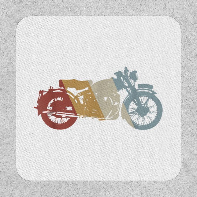 Motorcycle Retro Style Vintage Patch (Front)