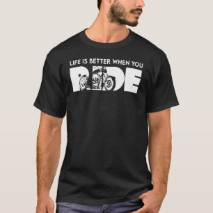 Motorcycle Ride Biker Biking Motorcycling bikers B T-Shirt