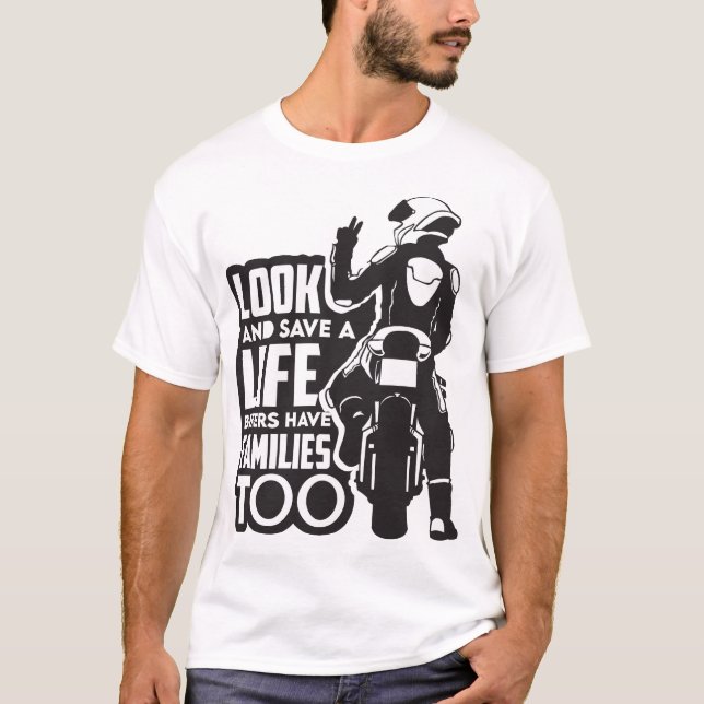 Motorcycle Ride Speed and Freedom Design T-Shirt (Front)
