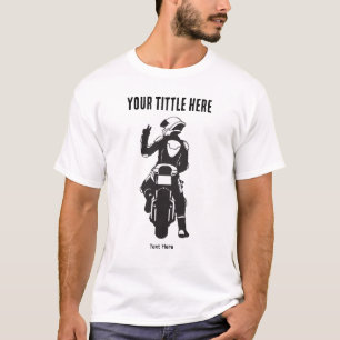 Motorcycle Ride Speed and Freedom Design T-Shirt