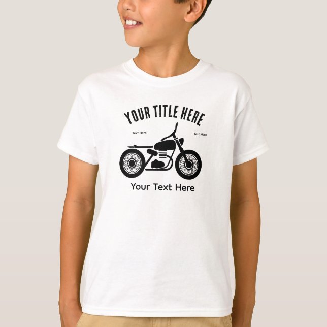 Motorcycle Ride Speed and Freedom Design T-Shirt (Front)