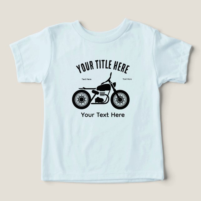 Motorcycle Ride Speed and Freedom Design Toddler T-shirt (Design Front)